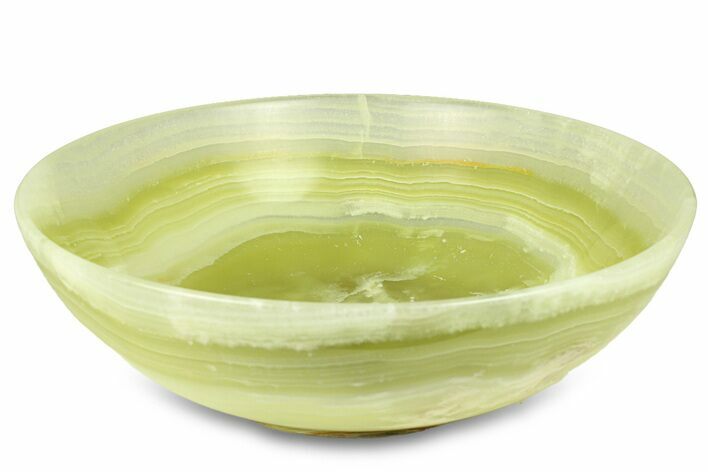 Polished Green Banded Calcite Bowl - Pakistan #301332